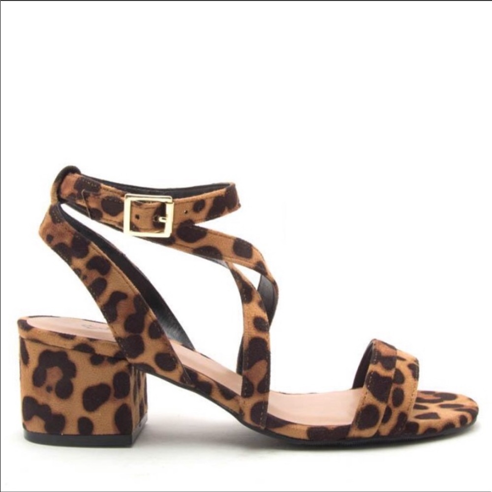 JADEN LEOPARD low heel strappy sandal - Picture 6 of 6